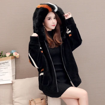 winter imitation fur hooded coat short Korean black/white Faux Fur fashion street loose Big fur collar Casual Faux Fur
winter imitation fur hooded coat short Korean black/white Faux Fur fashion street loose Big fur collar Casual Faux Fur
