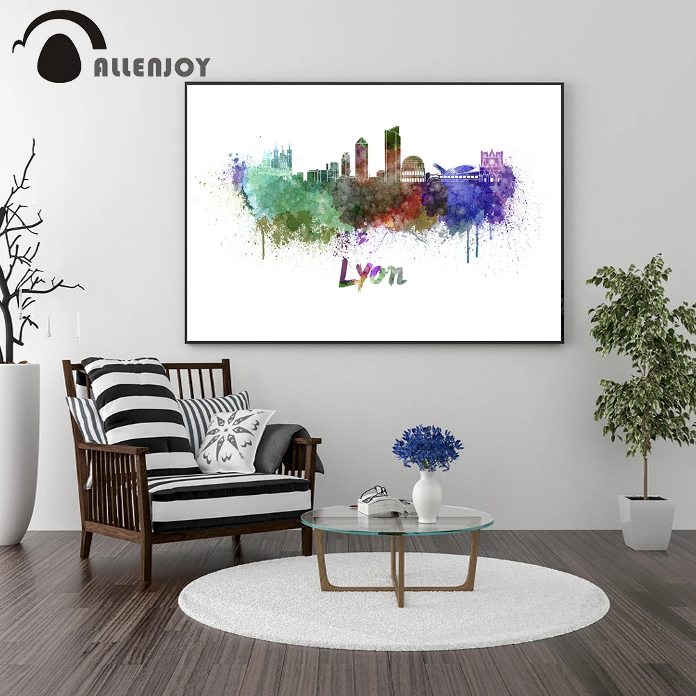 Allenjoy watercolor canvas paintings lyon letter city prints oil paints abstract pictures on the wall mural decorative posters
Allenjoy watercolor canvas paintings lyon letter city prints oil paints abstract pictures on the wall mural decorative posters