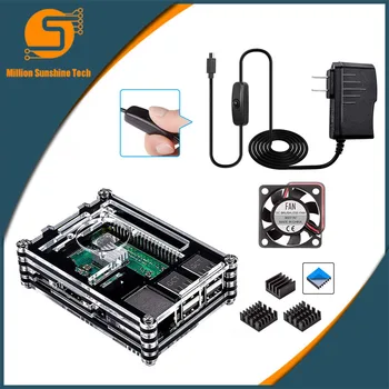 For Raspberry Pi 3 Case 9 layer Acrylic Cover Shell Box Cooling Fan and heat sink for Raspberry Pi 3 Model B+ Plus
For Raspberry Pi 3 Case 9 layer Acrylic Cover Shell Box Cooling Fan and heat sink for Raspberry Pi 3 Model B+ Plus