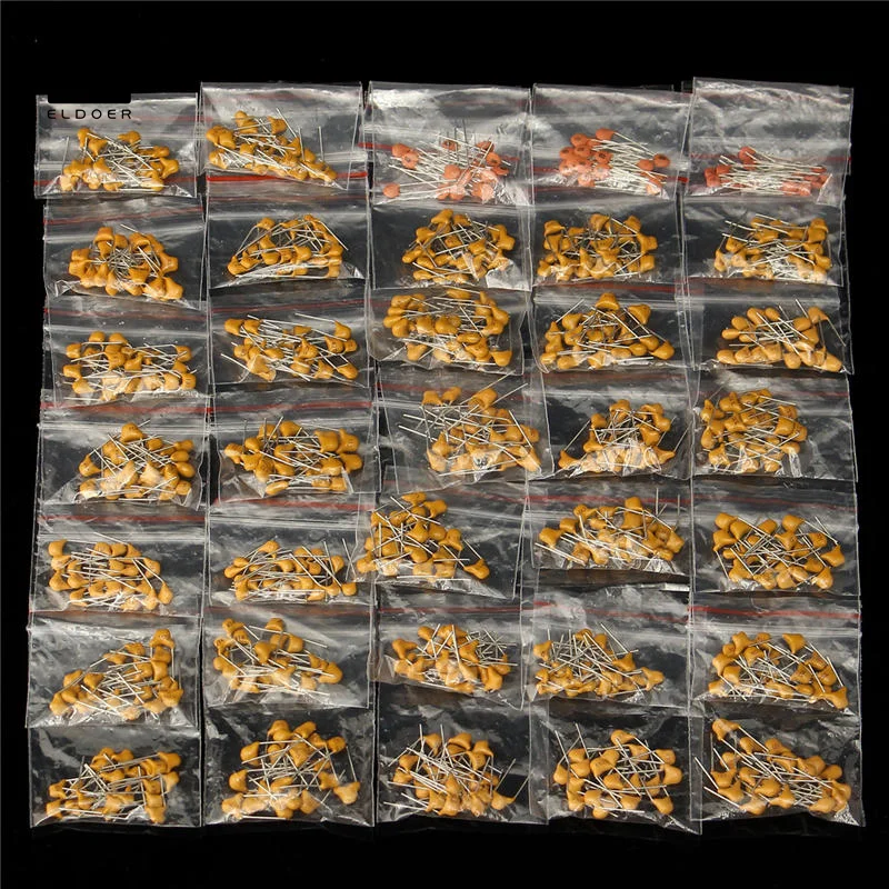 700Pcs 35 Values Each 20Pcs 8pF~2.2uF DIP Multilayer Ceramic Capacitors Assortment Kit
700Pcs 35 Values Each 20Pcs 8pF~2.2uF DIP Multilayer Ceramic Capacitors Assortment Kit