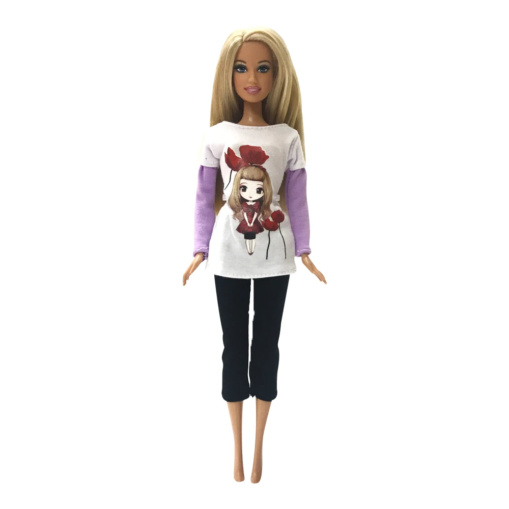 NK 2019 Newest Doll Fashion Clothes Cute Cartoon Picture Design Outfit For Barbie Doll Best Doll house Accessories Wholesale
NK 2019 Newest Doll Fashion Clothes Cute Cartoon Picture Design Outfit For Barbie Doll Best Doll house Accessories Wholesale
