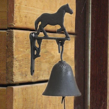 Retro Iron Horse Decorative Cast Metal Handmade Bell Phone Countryside Garden Door Farm Creative Brown Home Crafts Free Shipping
Retro Iron Horse Decorative Cast Metal Handmade Bell Phone Countryside Garden Door Farm Creative Brown Home Crafts Free Shipping