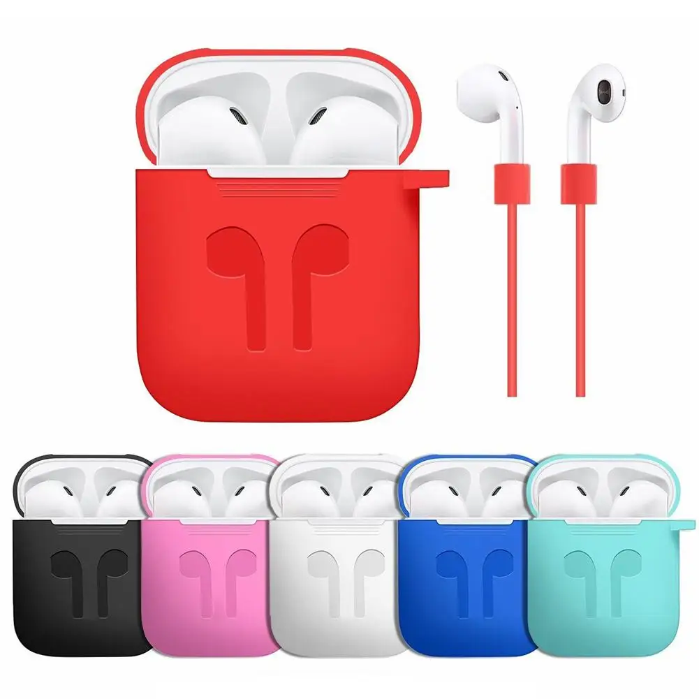 GOOD Solid Color Soft Silicone Dustproof Protective Case Cover Skin for Apple Airpods
GOOD Solid Color Soft Silicone Dustproof Protective Case Cover Skin for Apple Airpods