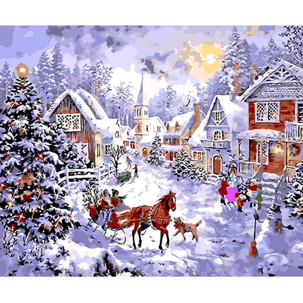 DIY PBN Christmas Arcylic Painting By Numbers On Canvas Framed Wall Pictures Art For Living Room Home Decoration
DIY PBN Christmas Arcylic Painting By Numbers On Canvas Framed Wall Pictures Art For Living Room Home Decoration