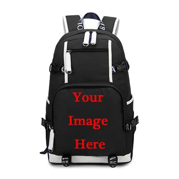 Customize Your Image Backpack Canvas School Bags for Teenager Girls Men Laptop Backpack Large Capacity Travel Shoulder Bags
Customize Your Image Backpack Canvas School Bags for Teenager Girls Men Laptop Backpack Large Capacity Travel Shoulder Bags