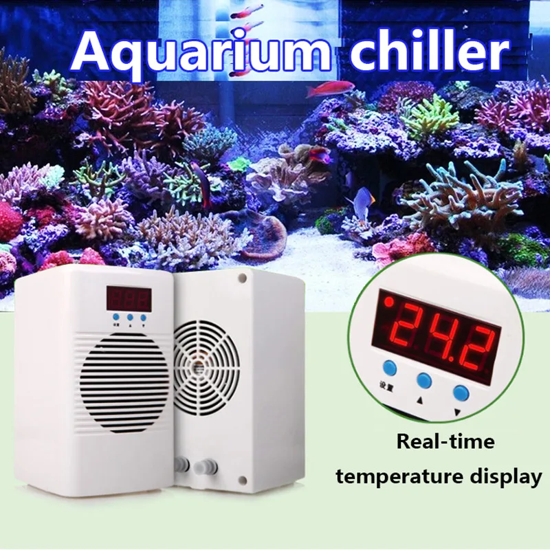110-240V Water Cooler & Warmer Aquarium Chiller For Below 20L 30L Marine Tank Coral Reef Shrimp Tank Water Temperature
110-240V Water Cooler & Warmer Aquarium Chiller For Below 20L 30L Marine Tank Coral Reef Shrimp Tank Water Temperature