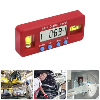 100mm Red Mini Digital Level Protractor Inclinometer Magnetic Angle Finder Electroic Gauge Level Box Measuring Carpenter Tool
100mm Red Mini Digital Level Protractor Inclinometer Magnetic Angle Finder Electroic Gauge Level Box Measuring Carpenter Tool