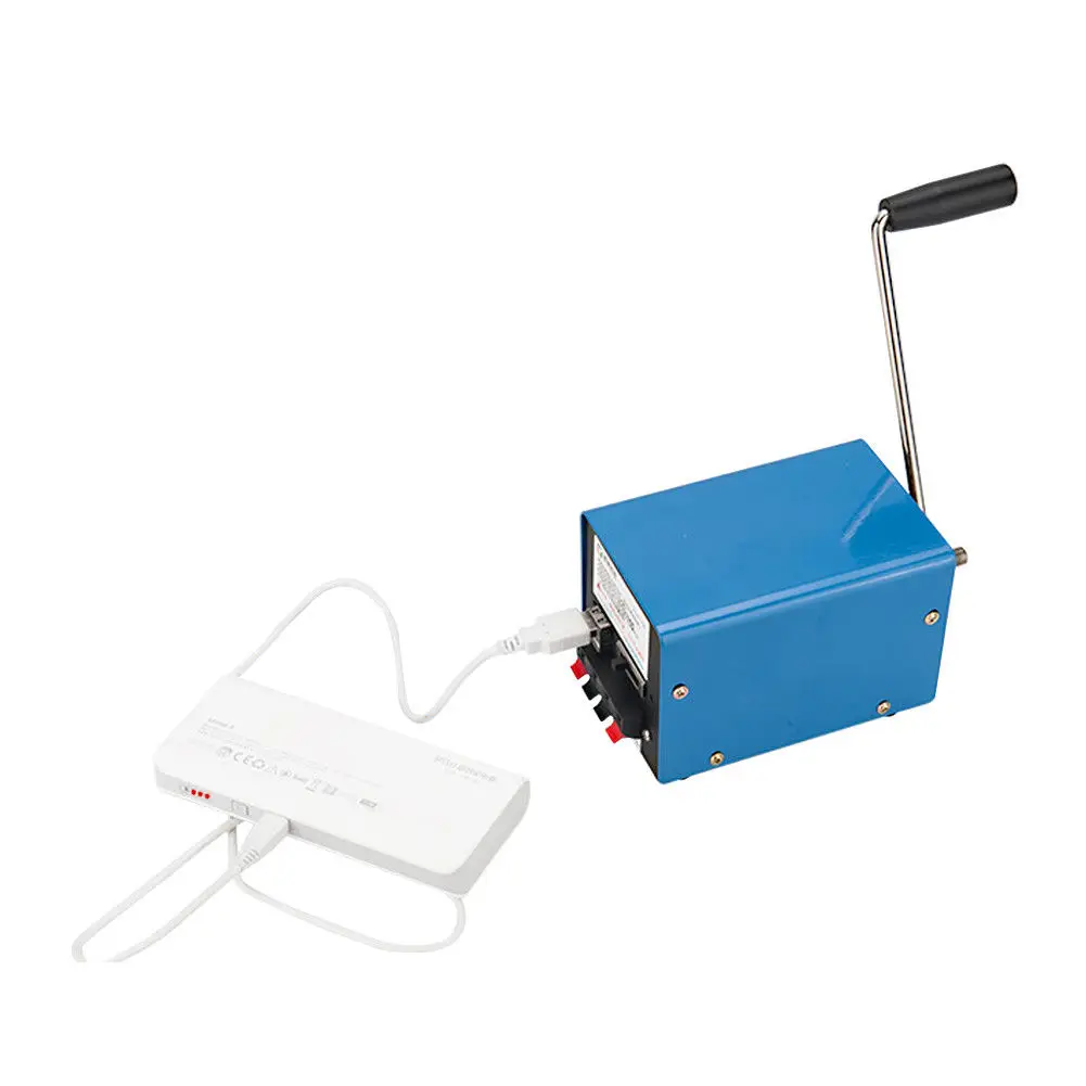 Outdoor Multifunction Portable Manual Crank Generator for Emergency Survival