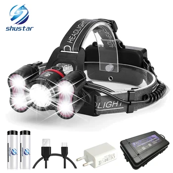 Super bright LED Headlamp 1 x T6+40 x 2835LED Headlight 4 lighting modes With intelligent light sensing For camping, fishing
Super bright LED Headlamp 1 x T6+40 x 2835LED Headlight 4 lighting modes With intelligent light sensing For camping, fishing