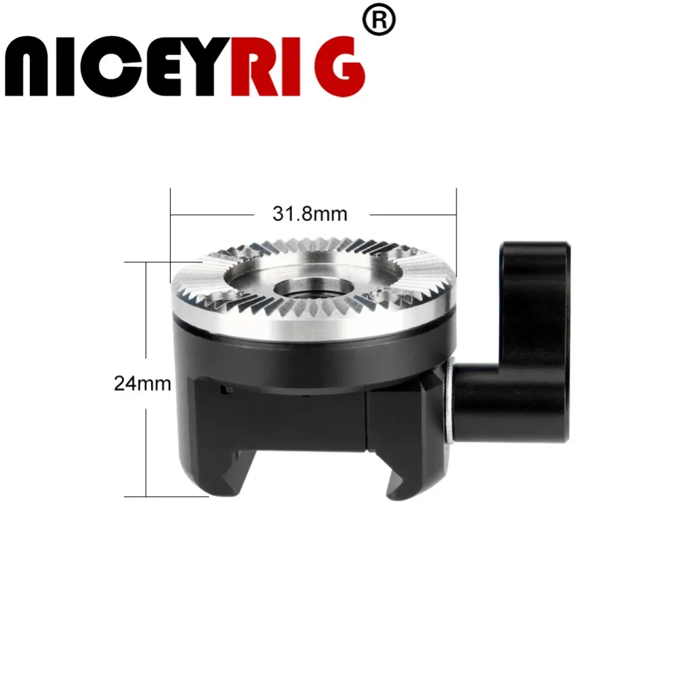 NICEYRIG Nato Rail Clamp Arri Rosette Adapter NATO Quick Release Clamp for Camera DSLR Shoulder Rig for Camera Wooden Handle
NICEYRIG Nato Rail Clamp Arri Rosette Adapter NATO Quick Release Clamp for Camera DSLR Shoulder Rig for Camera Wooden Handle
