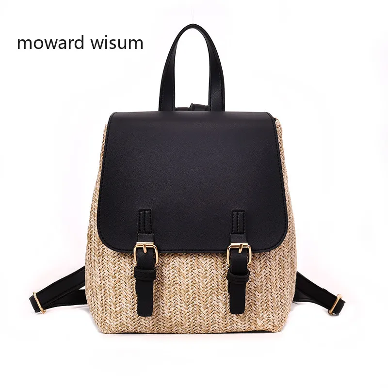 Black Fashion Straw Backpack Women Back Pack Summer Teenage Backpacks Travel Bags Books Rucksack Drop Ship straw clutch
Black Fashion Straw Backpack Women Back Pack Summer Teenage Backpacks Travel Bags Books Rucksack Drop Ship straw clutch