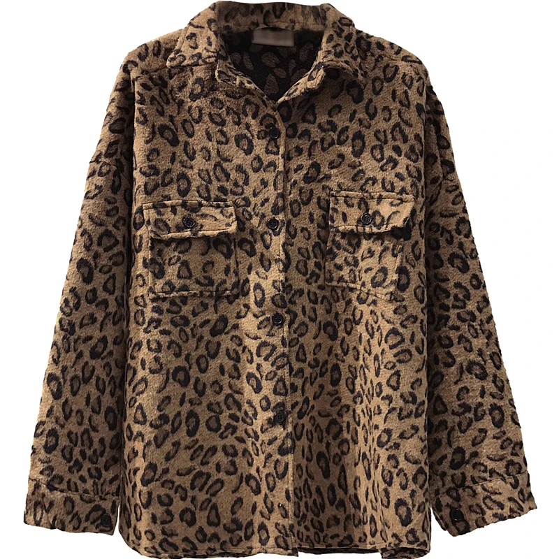 New Plus Size Women Jacket Leopard Winter Thickness Ladies Coat Spring Autumn Women Jacket 8WT011
New Plus Size Women Jacket Leopard Winter Thickness Ladies Coat Spring Autumn Women Jacket 8WT011