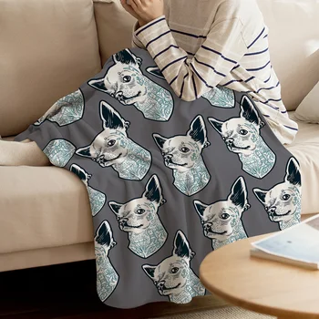 WARMTOUR Throw Blanket Gray Cartoon Dog Throw Blanket Cute Kids Design Warm Microfiber Blanket
WARMTOUR Throw Blanket Gray Cartoon Dog Throw Blanket Cute Kids Design Warm Microfiber Blanket