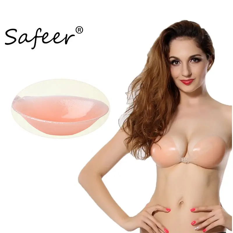 

Super Push Up Silicone Bra Adhesive Bralette Wire free Invisible Backless Strapless Sticky Sexy Women big Magic BH For Party