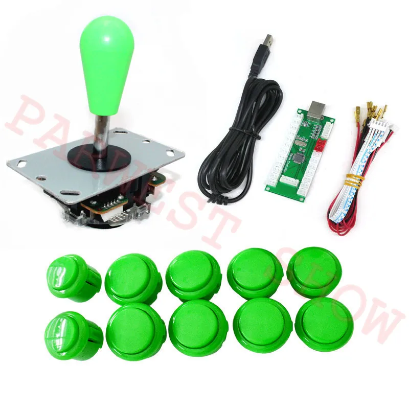 Sanwa style Joystick DIY Kit Zero Delay LED USB Controller PC to Arcade Joystick + Push Buttons + Wire Harness for Jamma MAME
Sanwa style Joystick DIY Kit Zero Delay LED USB Controller PC to Arcade Joystick + Push Buttons + Wire Harness for Jamma MAME