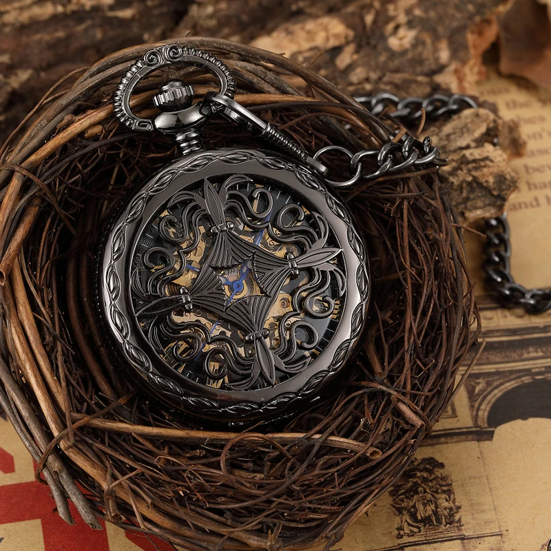 Vintage Cross Engraved Hand Wind Mechanical Pocket Watch Men Hollow Skeleton Black Steampunk Neckalce Fob Unisex Watch Pendant
Vintage Cross Engraved Hand Wind Mechanical Pocket Watch Men Hollow Skeleton Black Steampunk Neckalce Fob Unisex Watch Pendant