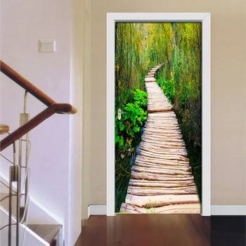 3D Wooden Bridge Forest Art Picture Mural PVC Waterproof Wall Door Sticker Wallpaper For Living Room Bedroom Home Decor Decals
3D Wooden Bridge Forest Art Picture Mural PVC Waterproof Wall Door Sticker Wallpaper For Living Room Bedroom Home Decor Decals