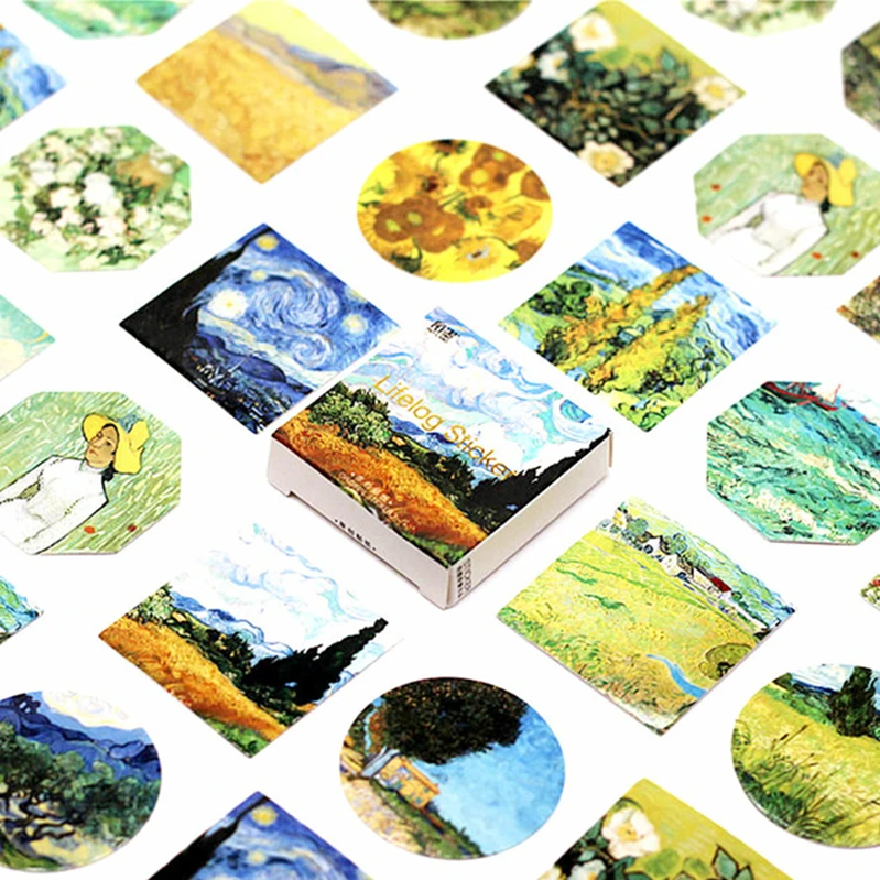 40pcs/set Van Gogh Stationery Sticker Oil Painting Pattern Decoracion Journal Stickers Scrapbooking Stationery Student Supplie
40pcs/set Van Gogh Stationery Sticker Oil Painting Pattern Decoracion Journal Stickers Scrapbooking Stationery Student Supplie