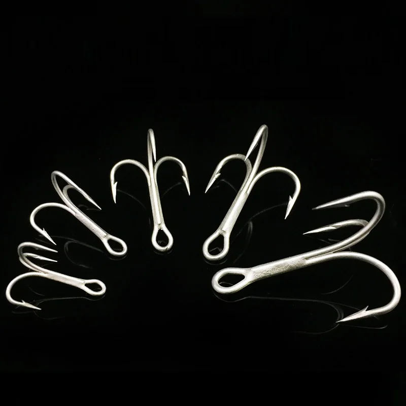 5pcs/lot Fishing Sharpened Black Silver Barb Lure Fish Hook Treble Hooks2 4 6 8 10# Treble Hooks Fish Fishing Tackle Tools
5pcs/lot Fishing Sharpened Black Silver Barb Lure Fish Hook Treble Hooks2 4 6 8 10# Treble Hooks Fish Fishing Tackle Tools