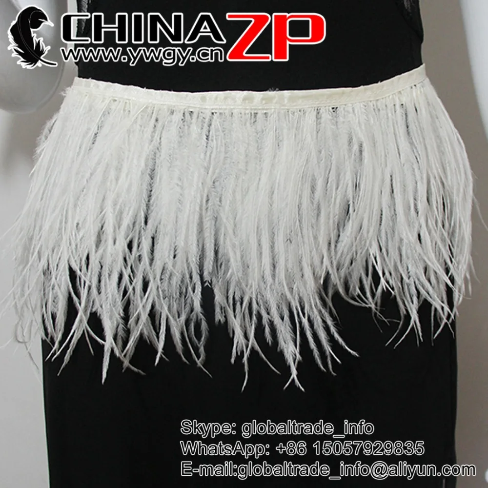 CHINAZP Factory Wholesale 20yards/lot Good Quality Bleached White Ostrich Wing Feather Fringe Trim
CHINAZP Factory Wholesale 20yards/lot Good Quality Bleached White Ostrich Wing Feather Fringe Trim