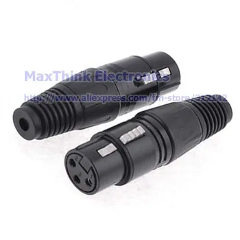 XLR 3 Pins Female Audio Adapter For Microphone MIC, 3Pin Solder Mic Microphone XLR Jack Connector, Black,10pcs , Free shipping 
XLR 3 Pins Female Audio Adapter For Microphone MIC, 3Pin Solder Mic Microphone XLR Jack Connector, Black,10pcs , Free shipping