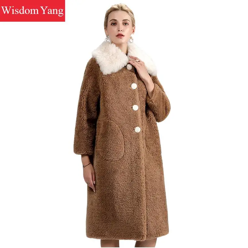 Elegant Winter Warm Wool Cashmere Coat Green Teddy Brown Sheep Woollen Long Coats Womens 2018 Oversize Woolen Overcoat Outerwear
Elegant Winter Warm Wool Cashmere Coat Green Teddy Brown Sheep Woollen Long Coats Womens 2018 Oversize Woolen Overcoat Outerwear