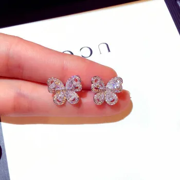 Cute Korean Female Ladies Small Stud Earrings Silver Color Butterfly Earrings For Women Vintage Zircon Stone Earrings
Cute Korean Female Ladies Small Stud Earrings Silver Color Butterfly Earrings For Women Vintage Zircon Stone Earrings