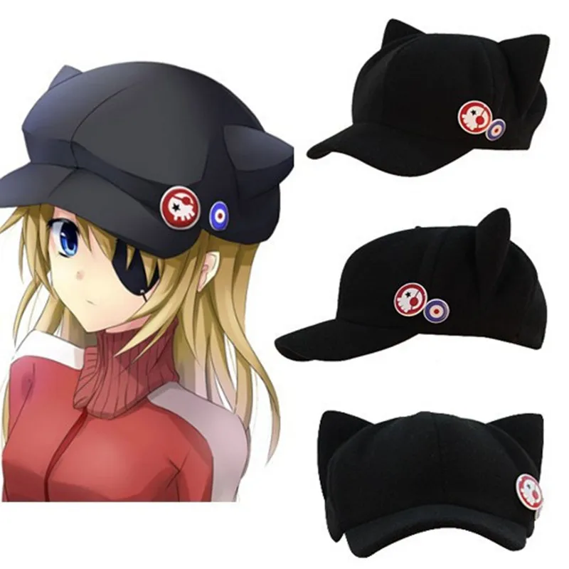 Anime NEON GENESIS EVANGELION EVA Asuka Cap Cat Ears Hat Cute Plush Black Hat Peaked Cap Casquette with Badge Women
Anime NEON GENESIS EVANGELION EVA Asuka Cap Cat Ears Hat Cute Plush Black Hat Peaked Cap Casquette with Badge Women