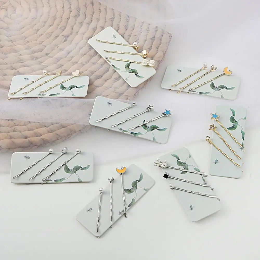 3 Pieces / Set Simple Hair Clip Sweet Girl Korean Beautiful Pearl Gold Silver Wedding Design Hair Accessories Handmade Hairpins
3 Pieces / Set Simple Hair Clip Sweet Girl Korean Beautiful Pearl Gold Silver Wedding Design Hair Accessories Handmade Hairpins