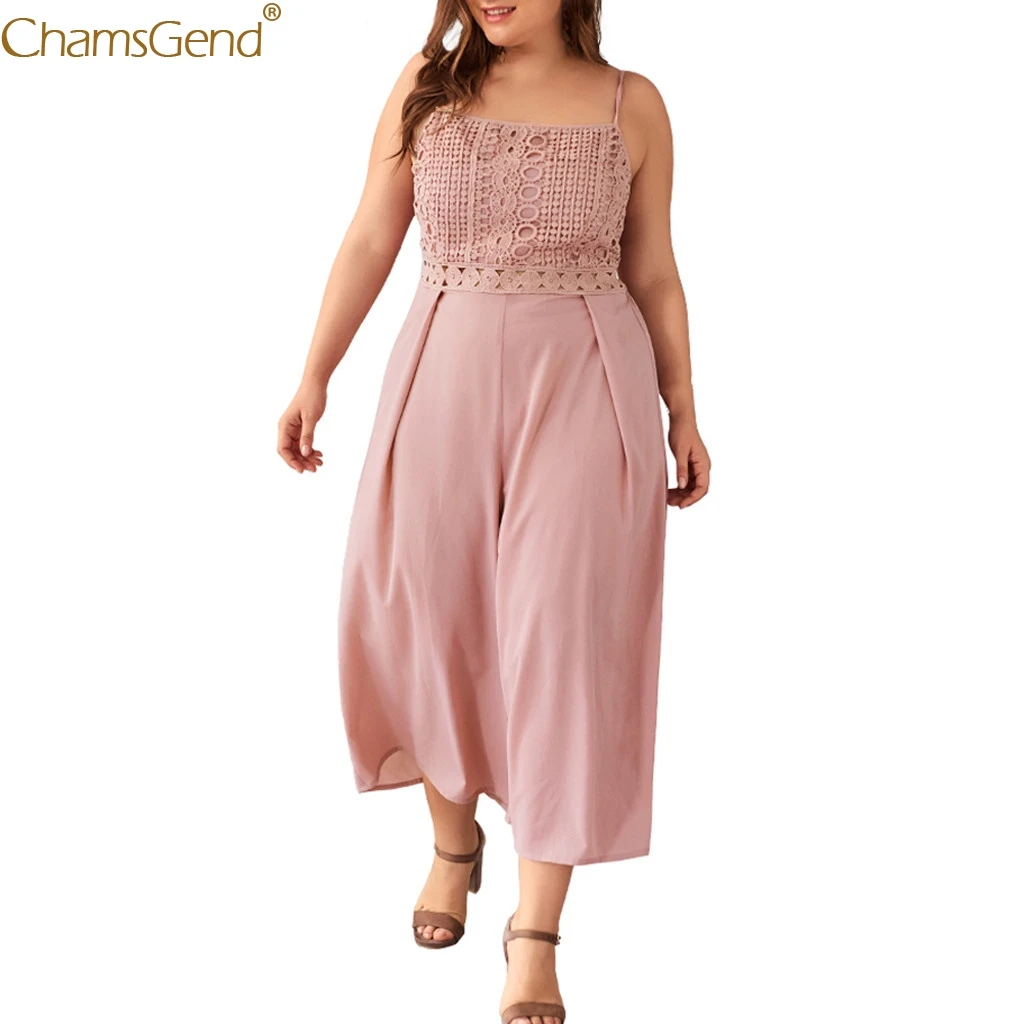 Ladies Plus Size Jumpsuits Sleeveless Lace Ladies Solid Plus Size Jumpsuits In Women 2019 Wide Leg Long Jumpsuit Solid Jun
Ladies Plus Size Jumpsuits Sleeveless Lace Ladies Solid Plus Size Jumpsuits In Women 2019 Wide Leg Long Jumpsuit Solid Jun