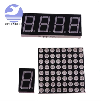 0.56inch 7 Segment 1bit/4bit Digital Tube Red Common Cathode LED Digit Display 8 x 8 Led Lattice Bright Red Dot Matrix 5161AS
0.56inch 7 Segment 1bit/4bit Digital Tube Red Common Cathode LED Digit Display 8 x 8 Led Lattice Bright Red Dot Matrix 5161AS