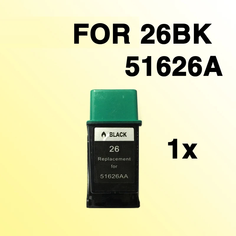 1x kingz Ink Cartridges black compatible for 26 replace for hp26 Fax 700 750 900 950 printer
1x kingz Ink Cartridges black compatible for 26 replace for hp26 Fax 700 750 900 950 printer