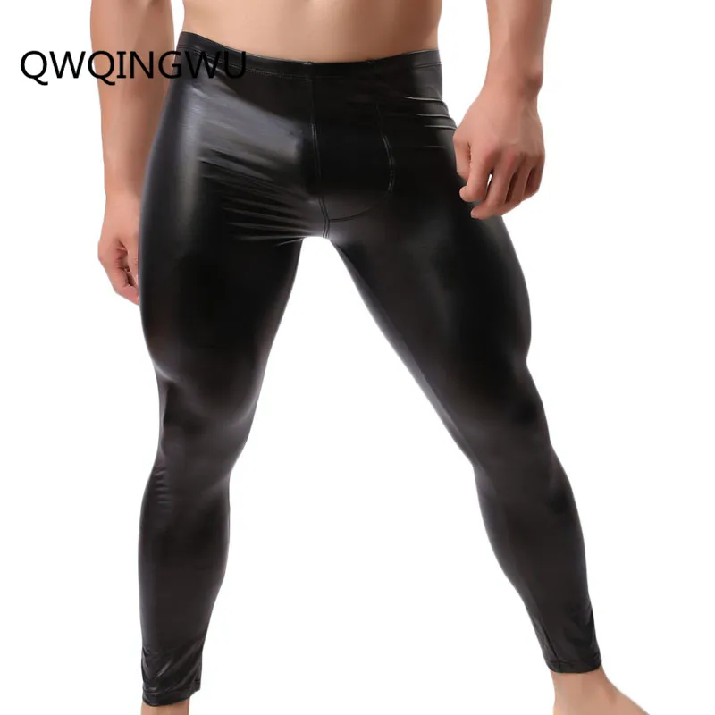 Men Long Johns Mens Warm Pants Thin Elastic Line of Men's Fashion Faux Leather Sexy Gay Underwear Tight Legging Long Johns
Men Long Johns Mens Warm Pants Thin Elastic Line of Men's Fashion Faux Leather Sexy Gay Underwear Tight Legging Long Johns