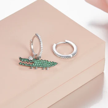 Small Green Crocodile Animal Earring Paved AAA Zircon 925 Sterling Silver AB Stud Earring Circle Hoop Round Women Wedding Party
Small Green Crocodile Animal Earring Paved AAA Zircon 925 Sterling Silver AB Stud Earring Circle Hoop Round Women Wedding Party