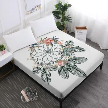 Dreamcatcher Series Bed Sheet Bohemia Feather Print Fitted Sheet Flowers Soft bedclothes Deep Pocket Mattress Cover D40
Dreamcatcher Series Bed Sheet Bohemia Feather Print Fitted Sheet Flowers Soft bedclothes Deep Pocket Mattress Cover D40