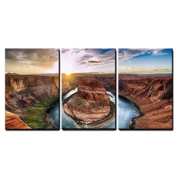 

Canvas Wall Art - Sunset Moment at Horseshoe Bend, Colorado River, Grand Canyon National Park, Arizona USA Drop shipping