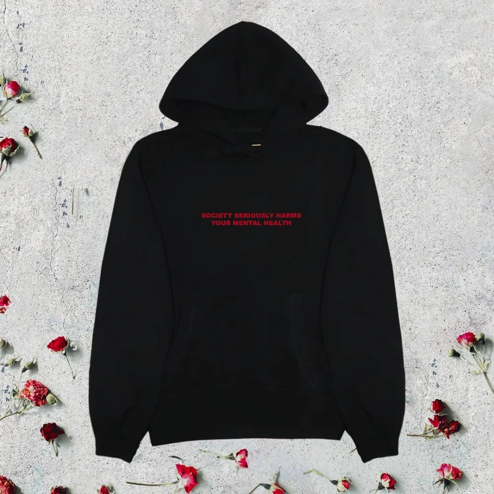 Society Seriously Harms Your Mental Health Black Hoodie aesthetic camisetas pullover goth slogan funny unisex grunge art outfit
Society Seriously Harms Your Mental Health Black Hoodie aesthetic camisetas pullover goth slogan funny unisex grunge art outfit