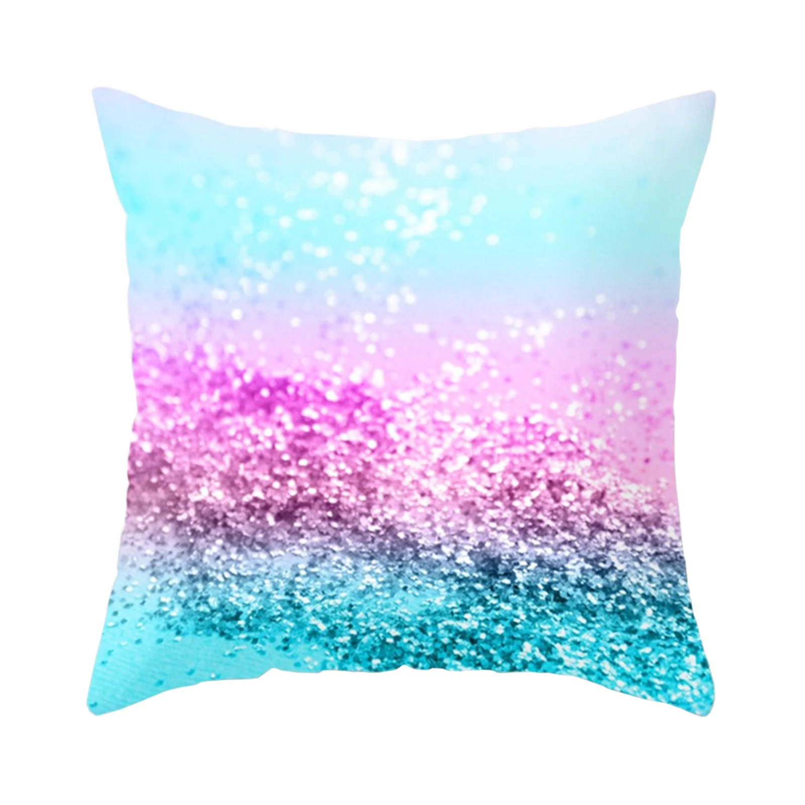 Фото 45 x 45cm Magical Square Mermaid Sequin Cushion Cover Colored Throw Pillowcase For Wedding Party Hotel Home Sofa Bed Decor | Дом и сад