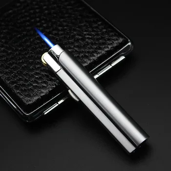 Mini Cylindrical Metal Torch Turbo Lighter Cigar Cigarettes Lighters Electronic Lighter gas Lighter Butane Blue Flame 1300C
Mini Cylindrical Metal Torch Turbo Lighter Cigar Cigarettes Lighters Electronic Lighter gas Lighter Butane Blue Flame 1300C