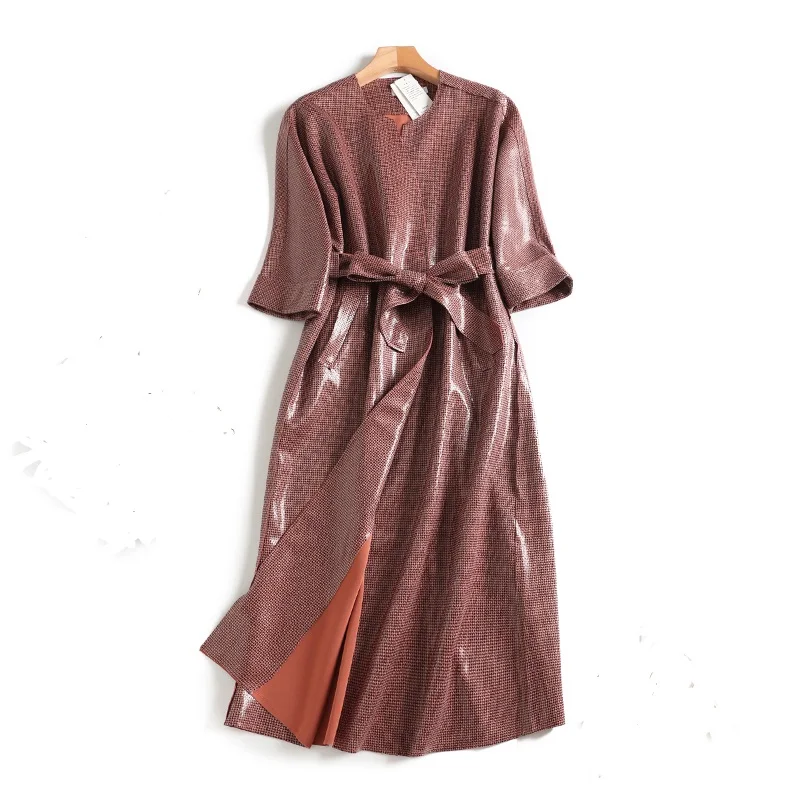 Fashion brand Glossy patent leather jackets female street style over the knee snake pattern leather jacket with belt wq564
Fashion brand Glossy patent leather jackets female street style over the knee snake pattern leather jacket with belt wq564