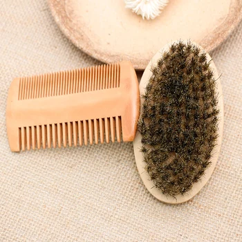 Wood Beard Brush Hairdresser Shaving Tool Men Mustache Comb Kit With Gift Bag Beard Comb Set
Wood Beard Brush Hairdresser Shaving Tool Men Mustache Comb Kit With Gift Bag Beard Comb Set
