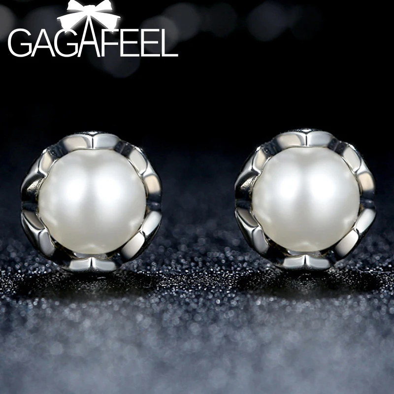 GAGAFEEL 925 Sterling Silver Pearl Stud Earrings Elegance Stud Earrings Cultured Pearl Sterling Silver Jewelry
GAGAFEEL 925 Sterling Silver Pearl Stud Earrings Elegance Stud Earrings Cultured Pearl Sterling Silver Jewelry