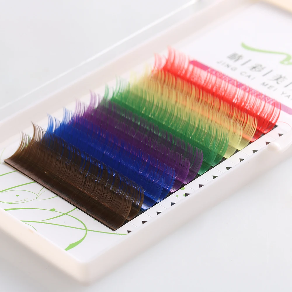 1 Case False Eyelashes Handmade 12 Rows Rainbow Colorful Synthetic Individual Eyelashes Fake Eye Lashes Makeup Extension Tools
1 Case False Eyelashes Handmade 12 Rows Rainbow Colorful Synthetic Individual Eyelashes Fake Eye Lashes Makeup Extension Tools