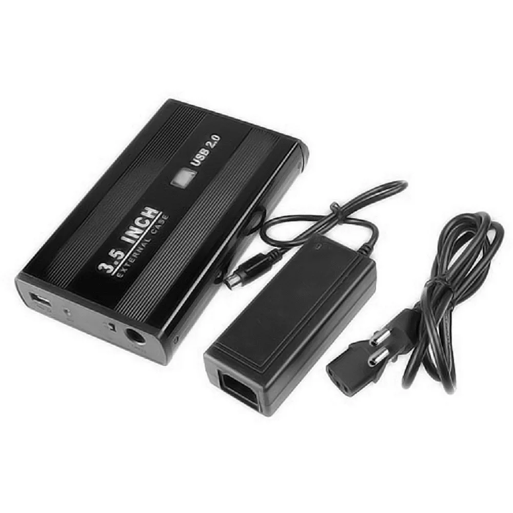 Portable 3.5 Inch SATA USB 2.0 USB2.0 External Mobile Drive Disk HD HDD Case BOX Enclosure with 1.5A EU Power Adapter
Portable 3.5 Inch SATA USB 2.0 USB2.0 External Mobile Drive Disk HD HDD Case BOX Enclosure with 1.5A EU Power Adapter