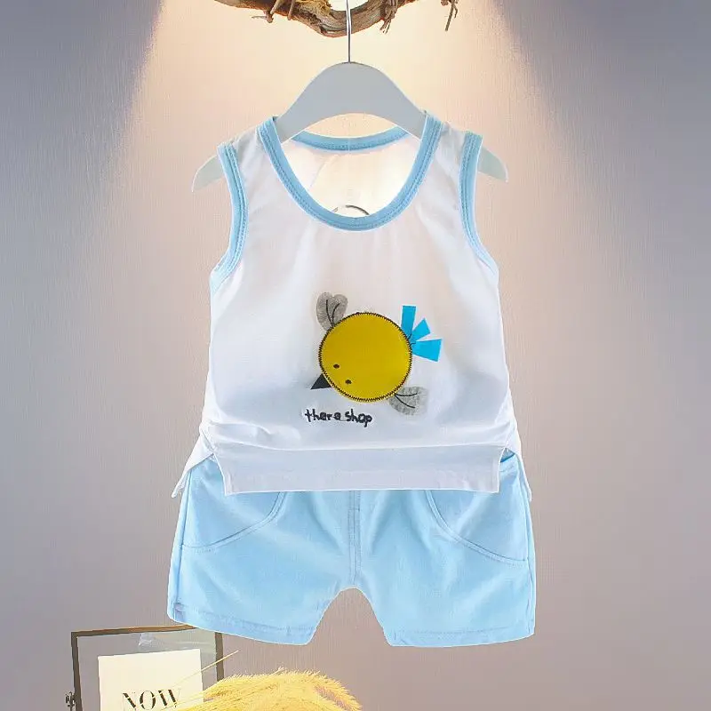 2019 Summer Baby Boys Clothes for Girls Sleeveless Animal Print Tops Vest+Shorts Children Casual Clothing Sets
2019 Summer Baby Boys Clothes for Girls Sleeveless Animal Print Tops Vest+Shorts Children Casual Clothing Sets
