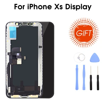 OLED LCD Screen For iPhone XS LCD Display with 3D Touch Screen Digitizer Assembly Replacement
OLED LCD Screen For iPhone XS LCD Display with 3D Touch Screen Digitizer Assembly Replacement
