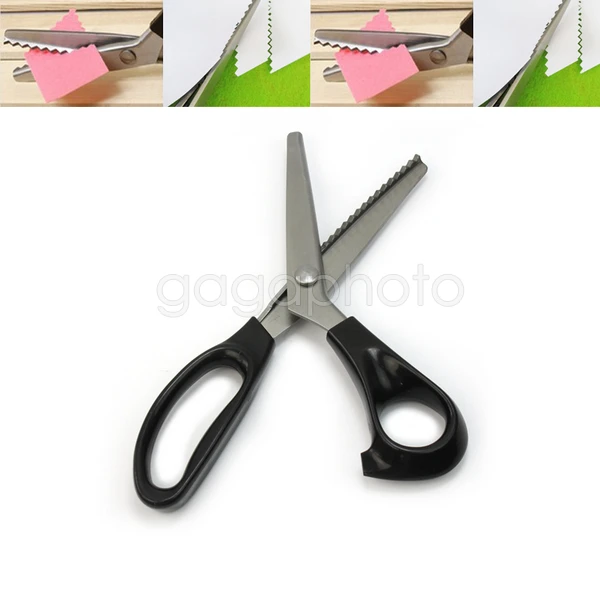 Zig Zag Black Handle Stainless Dressmaking Clothing Craft Fabric Pinking Sewing Scissors Shears Sewing Tools Hot
Zig Zag Black Handle Stainless Dressmaking Clothing Craft Fabric Pinking Sewing Scissors Shears Sewing Tools Hot