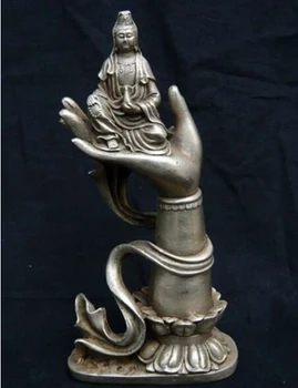 WBY 1107++++Elaborate Buddhist Tibetan Silver Kwan-Yin Buddha Sitting in Hand Statue
WBY 1107++++Elaborate Buddhist Tibetan Silver Kwan-Yin Buddha Sitting in Hand Statue