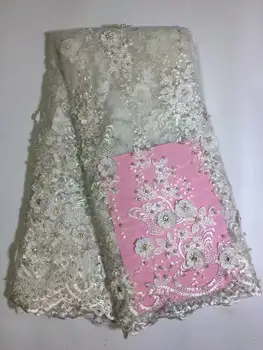 Fashion African White Lace Fabrics High Quality With Stones Nigerian Embroidery Nigeria Cord Lace FABRICS With Beads D1075
Fashion African White Lace Fabrics High Quality With Stones Nigerian Embroidery Nigeria Cord Lace FABRICS With Beads D1075