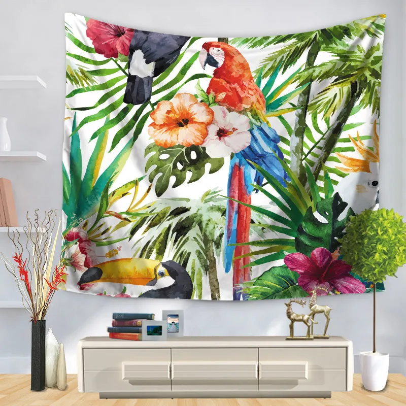Large Parrot Tropical Rainforest Tapestry Wall Hanging Printed Decorative Cloth Bedspreads Living Room Decor
Large Parrot Tropical Rainforest Tapestry Wall Hanging Printed Decorative Cloth Bedspreads Living Room Decor